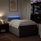 vidaXL Boxspringbett mit Matratze Taupe 120x190 cm Stoff vidaXL Boxspringbett mit Matratze Taupe 120x190 cm Stoff