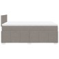 vidaXL Boxspringbett mit Matratze Taupe 120x190 cm Stoff vidaXL Boxspringbett mit Matratze Taupe 120x190 cm Stoff