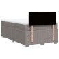 vidaXL Boxspringbett mit Matratze Taupe 120x190 cm Stoff vidaXL Boxspringbett mit Matratze Taupe 120x190 cm Stoff
