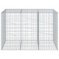 vidaXL Gabione mit Deckel 150x100x100 cm Verzinktes Eisen vidaXL Gabione mit Deckel 150x100x100 cm Verzinktes Eisen