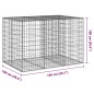 vidaXL Gabione mit Deckel 150x100x100 cm Verzinktes Eisen vidaXL Gabione mit Deckel 150x100x100 cm Verzinktes Eisen
