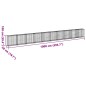 vidaXL Gabione mit Deckel 1000x50x100 cm Verzinktes Eisen vidaXL Gabione mit Deckel 1000x50x100 cm Verzinktes Eisen