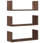 vidaXL Wandregale 3 Stk. Eichen-Optik 58x18x18 cm Holzwerkstoff vidaXL Wandregale 3 Stk. Eichen-Optik 58x18x18 cm Holzwerkstoff