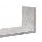 vidaXL Wandregale 3 Stk. Betongrau 80x18x18 cm Holzwerkstoff vidaXL Wandregale 3 Stk. Betongrau 80x18x18 cm Holzwerkstoff