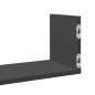 vidaXL Wandregale 3 Stk. Schwarz 80x18x18 cm Holzwerkstoff vidaXL Wandregale 3 Stk. Schwarz 80x18x18 cm Holzwerkstoff