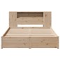 vidaXL Massivholzbett mit Regal ohne Matratze 150x200 cm Kiefernholz vidaXL Massivholzbett mit Regal ohne Matratze 150x200 cm Kiefernholz