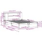 vidaXL Massivholzbett mit Regal ohne Matratze 150x200 cm Kiefernholz vidaXL Massivholzbett mit Regal ohne Matratze 150x200 cm Kiefernholz