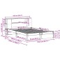 vidaXL Massivholzbett mit Regal ohne Matratze 160x200 cm Kiefernholz vidaXL Massivholzbett mit Regal ohne Matratze 160x200 cm Kiefernholz
