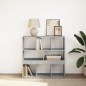 vidaXL Bücherregal/Raumteiler Betongrau 100x33x94,5 cm vidaXL Bücherregal/Raumteiler Betongrau 100x33x94,5 cm