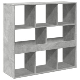 vidaXL Bücherregal/Raumteiler Betongrau 100x33x94,5 cm