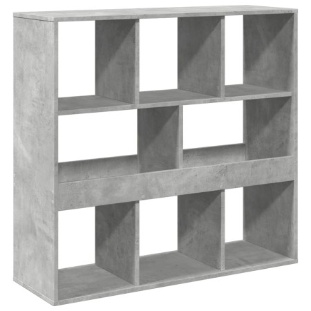 vidaXL Bücherregal/Raumteiler Betongrau 100x33x94,5 cm