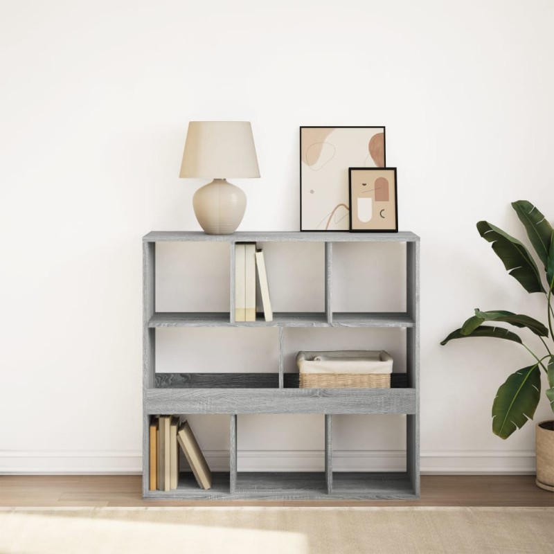 vidaXL Bücherregal/Raumteiler Grau Sonoma 100x33x94,5 cm vidaXL Bücherregal/Raumteiler Grau Sonoma 100x33x94,5 cm