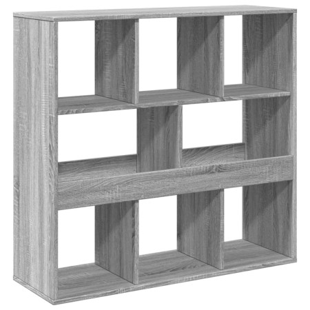 vidaXL Bücherregal/Raumteiler Grau Sonoma 100x33x94,5 cm