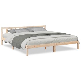 vidaXL Massivholzbett Extra Lang ohne Matratze 200x210 cm Kiefernholz