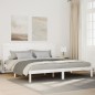 vidaXL Massivholzbett Extra Lang ohne Matratze Weiß 160x210 cm vidaXL Massivholzbett Extra Lang ohne Matratze Weiß 160x210 cm