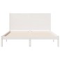 vidaXL Massivholzbett Extra Lang ohne Matratze Weiß 160x210 cm vidaXL Massivholzbett Extra Lang ohne Matratze Weiß 160x210 cm