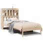 vidaXL Massivholzbett mit Regal ohne Matratze 90x200 cm Kiefer vidaXL Massivholzbett mit Regal ohne Matratze 90x200 cm Kiefer
