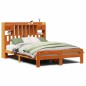 vidaXL Massivholzbett mit Regal ohne Matratze Wachsbraun 160x200 cm vidaXL Massivholzbett mit Regal ohne Matratze Wachsbraun 160x200 cm