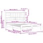 vidaXL Massivholzbett mit Regal ohne Matratze Wachsbraun 160x200 cm vidaXL Massivholzbett mit Regal ohne Matratze Wachsbraun 160x200 cm