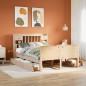 vidaXL Massivholzbett mit Regal ohne Matratze 160x200 cm Kiefernholz vidaXL Massivholzbett mit Regal ohne Matratze 160x200 cm Kiefernholz