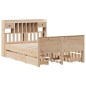 vidaXL Massivholzbett mit Regal ohne Matratze 160x200 cm Kiefernholz vidaXL Massivholzbett mit Regal ohne Matratze 160x200 cm Kiefernholz
