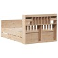vidaXL Massivholzbett mit Regal ohne Matratze 160x200 cm Kiefernholz vidaXL Massivholzbett mit Regal ohne Matratze 160x200 cm Kiefernholz