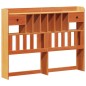vidaXL Massivholzbett mit Regal ohne Matratze Wachsbraun 160x200 cm vidaXL Massivholzbett mit Regal ohne Matratze Wachsbraun 160x200 cm