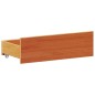 vidaXL Massivholzbett mit Regal ohne Matratze Wachsbraun 150x200 cm vidaXL Massivholzbett mit Regal ohne Matratze Wachsbraun 150x200 cm