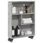 vidaXL Aufbewahrungswagen Schmal Betongrau 48x13x68 cm Holzwerkstoff vidaXL Aufbewahrungswagen Schmal Betongrau 48x13x68 cm Holzwerkstoff