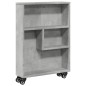 vidaXL Aufbewahrungswagen Schmal Betongrau 48x13x68 cm Holzwerkstoff vidaXL Aufbewahrungswagen Schmal Betongrau 48x13x68 cm Holzwerkstoff