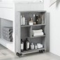 vidaXL Aufbewahrungswagen Schmal Betongrau 48x13x68 cm Holzwerkstoff vidaXL Aufbewahrungswagen Schmal Betongrau 48x13x68 cm Holzwerkstoff