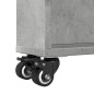 vidaXL Aufbewahrungswagen Schmal Betongrau 48x13x68 cm Holzwerkstoff vidaXL Aufbewahrungswagen Schmal Betongrau 48x13x68 cm Holzwerkstoff