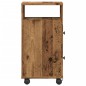 vidaXL Badschrank Schmal mit Rollen Altholz-Optik Holzwerkstoff vidaXL Badschrank Schmal mit Rollen Altholz-Optik Holzwerkstoff