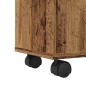vidaXL Badschrank Schmal mit Rollen Altholz-Optik Holzwerkstoff vidaXL Badschrank Schmal mit Rollen Altholz-Optik Holzwerkstoff