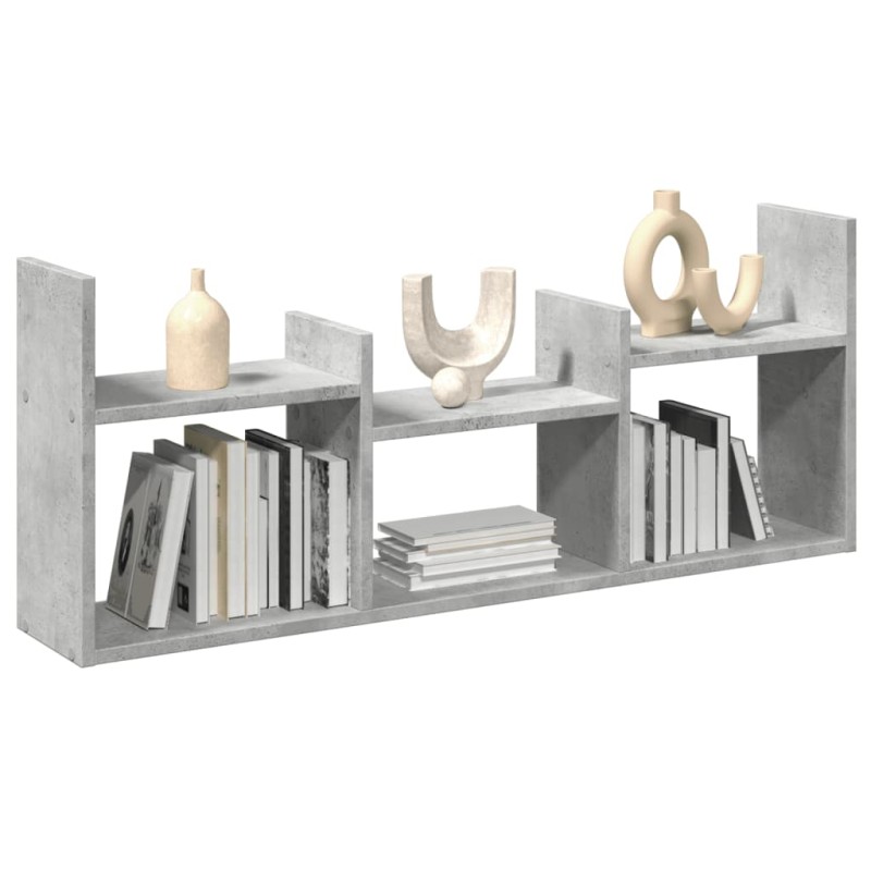 vidaXL Wandschrank 100x18x40 cm Betongrau Holzwerkstoff vidaXL Wandschrank 100x18x40 cm Betongrau Holzwerkstoff