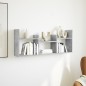 vidaXL Wandschrank 100x18x40 cm Betongrau Holzwerkstoff vidaXL Wandschrank 100x18x40 cm Betongrau Holzwerkstoff