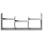 vidaXL Wandschrank 100x18x40 cm Betongrau Holzwerkstoff vidaXL Wandschrank 100x18x40 cm Betongrau Holzwerkstoff
