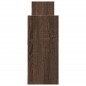 vidaXL Wandschrank 100x18x40 cm Braun Eichen-Optik Holzwerkstoff vidaXL Wandschrank 100x18x40 cm Braun Eichen-Optik Holzwerkstoff