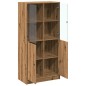 vidaXL Highboard mit Türen Artisan-Eiche 68x37x142 cm Holzwerkstoff vidaXL Highboard mit Türen Artisan-Eiche 68x37x142 cm Holzwerkstoff