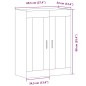 vidaXL Wandschrank Altholz-Optik 69,5x34x90 cm vidaXL Wandschrank Altholz-Optik 69,5x34x90 cm