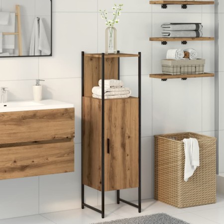 vidaXL Badschrank Artisan-Eiche 33x33x120,5 cm Holzwerkstoff