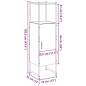 vidaXL Badschrank Artisan-Eiche 33x33x120,5 cm Holzwerkstoff vidaXL Badschrank Artisan-Eiche 33x33x120,5 cm Holzwerkstoff