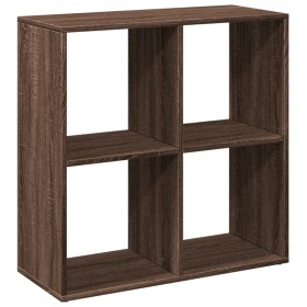 vidaXL Raumteiler-Bücherregal Braun Eichen-Optik 69,5x29x69,5 cm