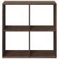 vidaXL Raumteiler-Bücherregal Braun Eichen-Optik 69,5x29x69,5 cm vidaXL Raumteiler-Bücherregal Braun Eichen-Optik 69,5x29x69,5 cm