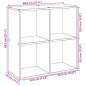 vidaXL Raumteiler-Bücherregal Braun Eichen-Optik 69,5x29x69,5 cm vidaXL Raumteiler-Bücherregal Braun Eichen-Optik 69,5x29x69,5 cm