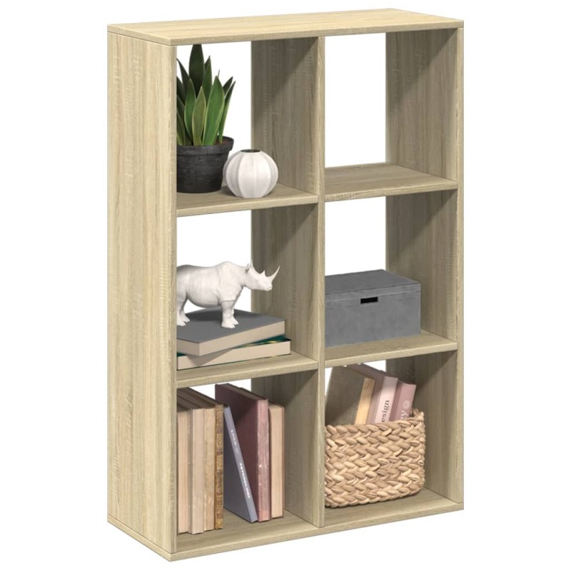 vidaXL Raumteiler-Bücherregal Sonoma-Eiche 69,5x29x103,5 cm vidaXL Raumteiler-Bücherregal Sonoma-Eiche 69,5x29x103,5 cm