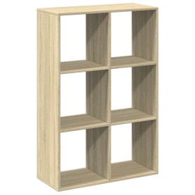 vidaXL Raumteiler-Bücherregal Sonoma-Eiche 69,5x29x103,5 cm