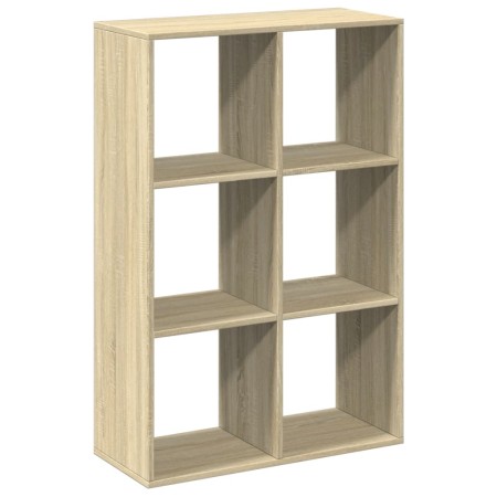 vidaXL Raumteiler-Bücherregal Sonoma-Eiche 69,5x29x103,5 cm