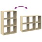 vidaXL Raumteiler-Bücherregal Sonoma-Eiche 69,5x29x103,5 cm vidaXL Raumteiler-Bücherregal Sonoma-Eiche 69,5x29x103,5 cm