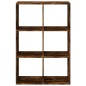 vidaXL Raumteiler-Bücherregal Räuchereiche 69,5x29x103,5 cm vidaXL Raumteiler-Bücherregal Räuchereiche 69,5x29x103,5 cm